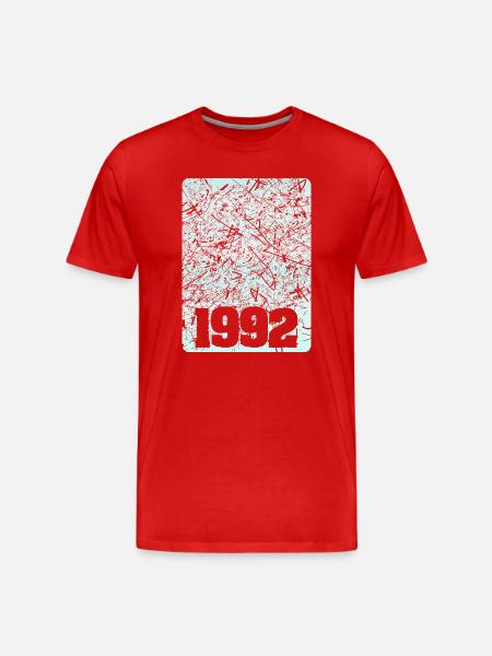 Year 1992 - Men's Premium Organic T-Shirt - red