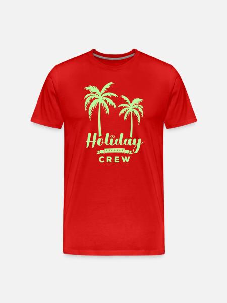 Holiday Crew - Men's Premium Organic T-Shirt - red