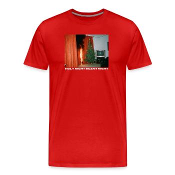 Holy Night with a difference - Chaotic Christmas - Men's Premium Organic T-Shirt - red - Front - Damien (186cm)