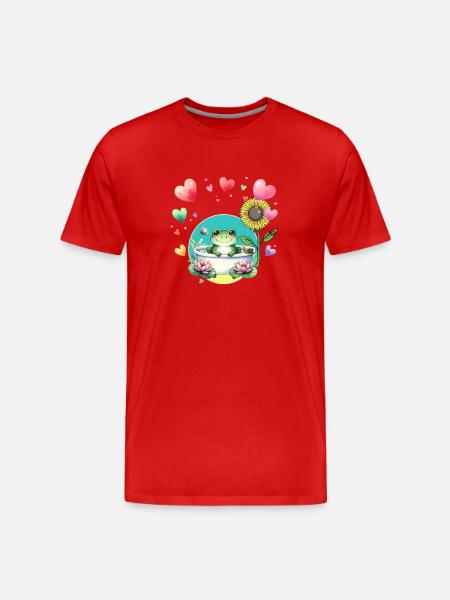 Kinder Froch Badewanne - Männer Premium Bio T-Shirt - Rot