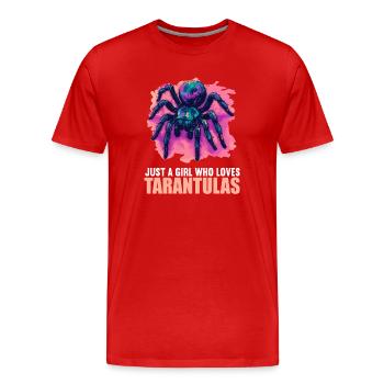 Tarantulas Tarantula - Men's Premium Organic T-Shirt - red - Front - Damien (186cm)