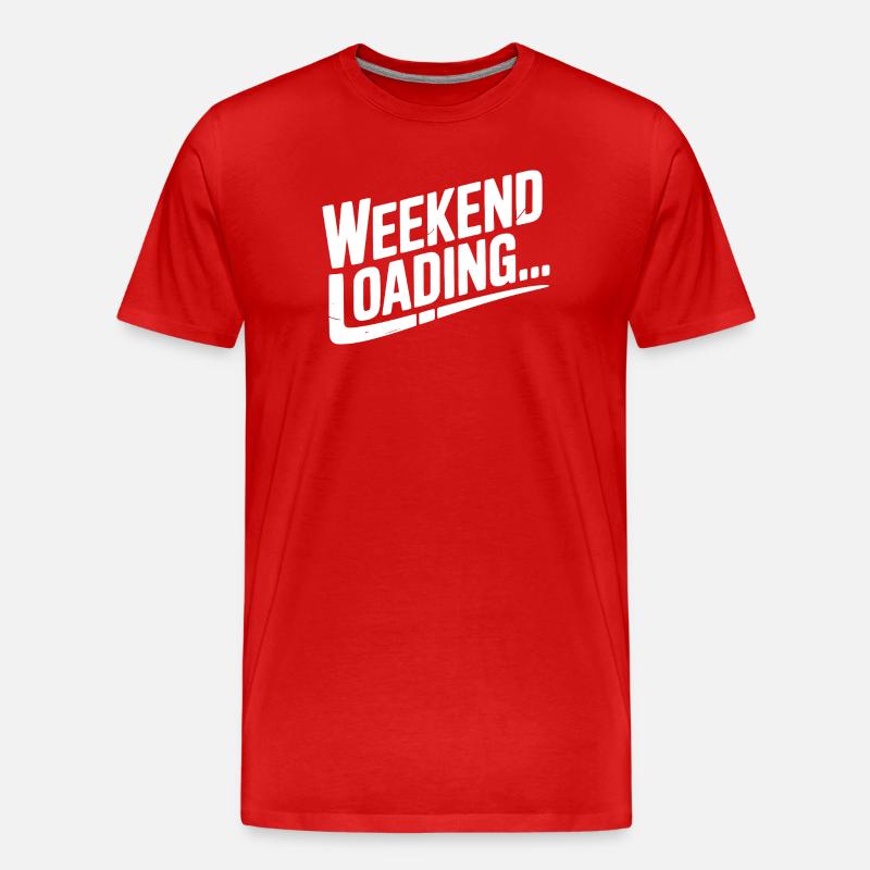 Weekend Loading - Men's Premium Organic T-Shirt - red