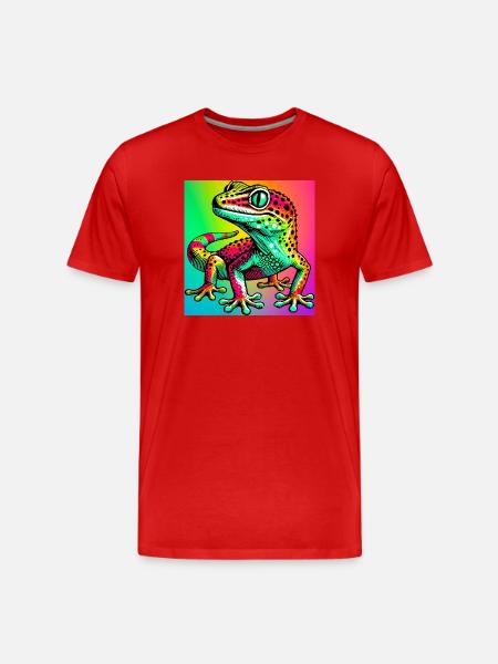 Gecko - T-shirt bio Premium Homme - rouge