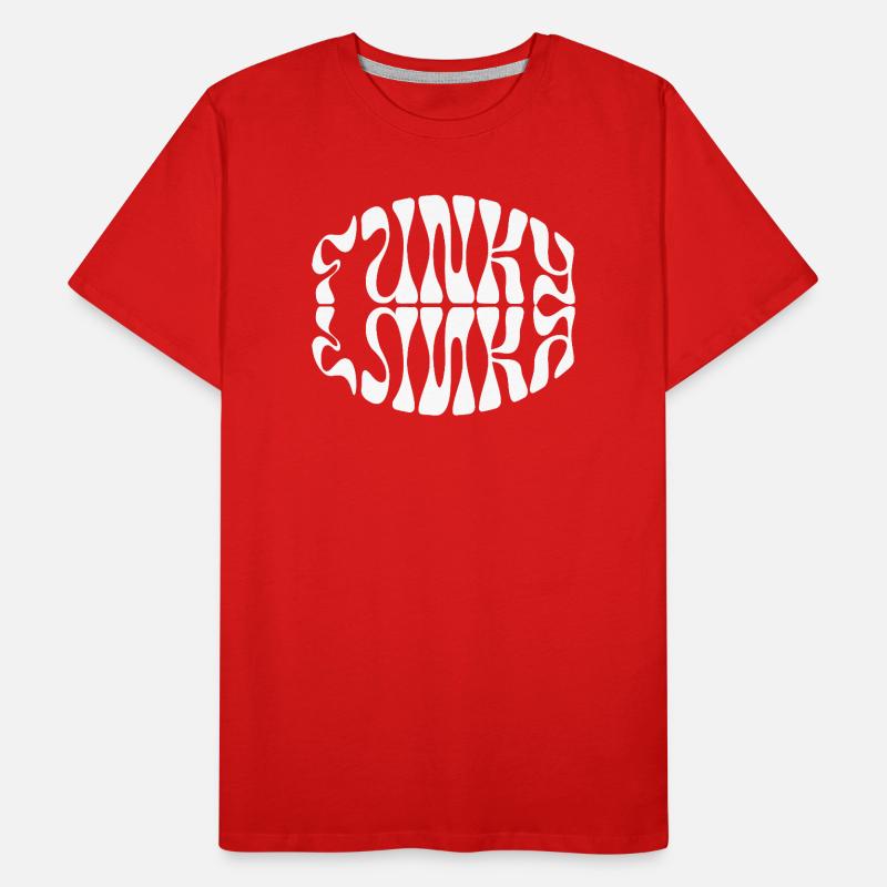 Funky Musik typografisches Design Männer Premium Bio T-Shirt
