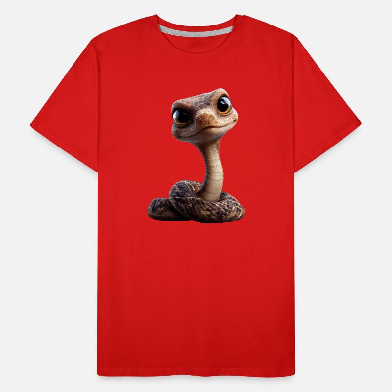 serpent, python, cobra, serpent à sonnettes, serpents T-shirt bio Premium Homme