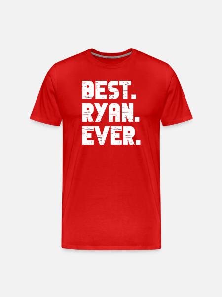 Best Ryan Ever Gift Saying - Men's Premium Organic T-Shirt - red