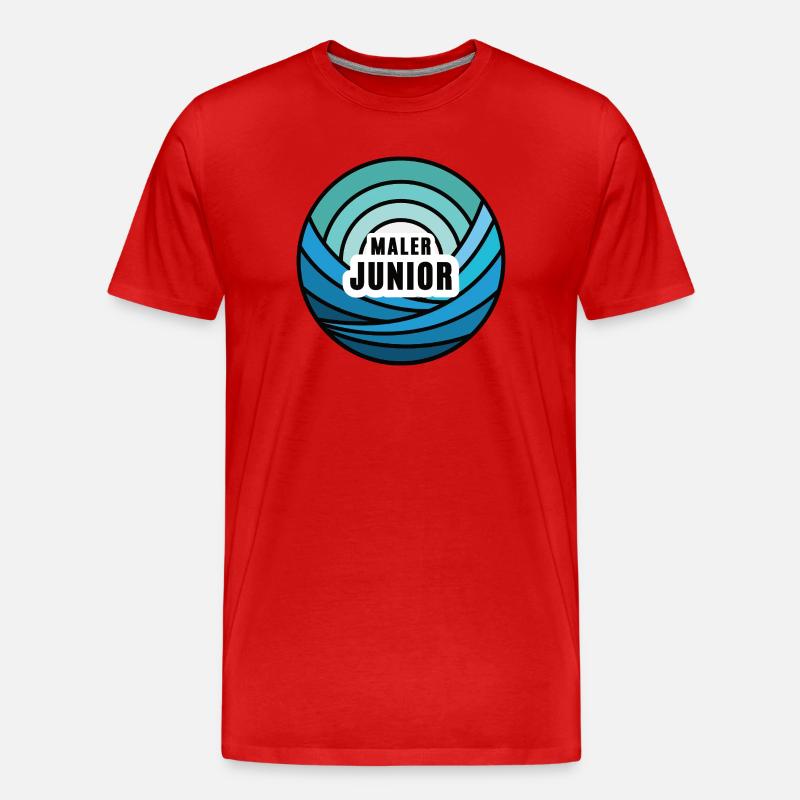 Junior Painter Apprentice Successor Child Painter's Son - Men's Premium Organic T-Shirt - red