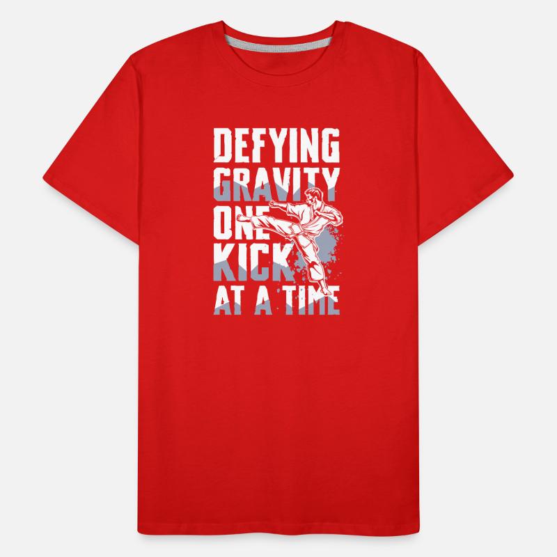 Unleash gravity with every kick Men's Premium Organic T-Shirt