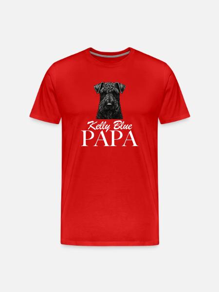 Kerry Blue Papa - T-shirt bio Premium Homme - rouge