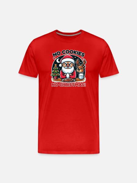 Christmas Punch Sarcasm Humor - Men's Premium Organic T-Shirt - red