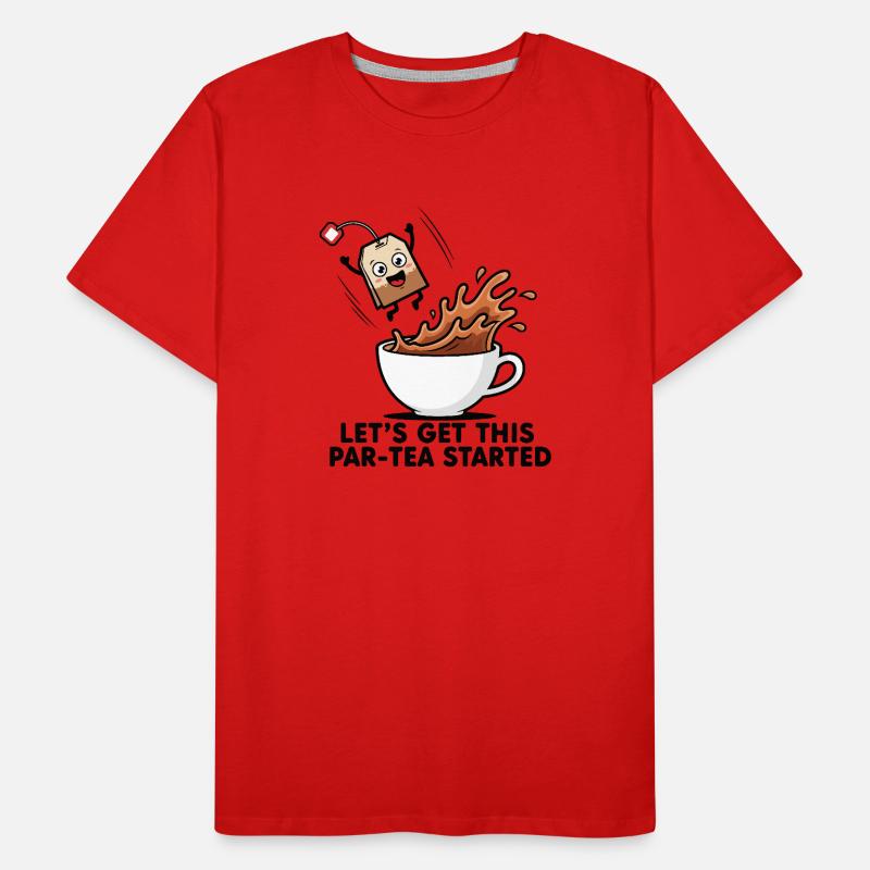 Tea Splash Men's Premium Organic T-Shirt