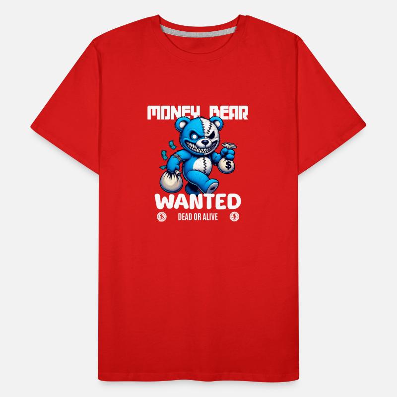 Gesucht wird böser Bär tot oder lebendig Männer Premium Bio T-Shirt