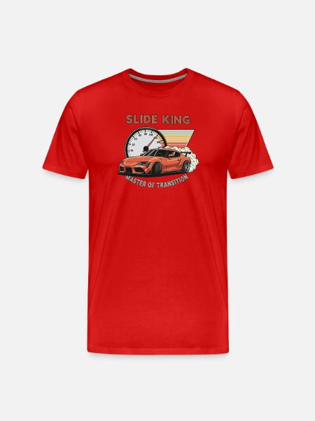 Slide King: Master of Transition - Men's Premium Organic T-Shirt - red