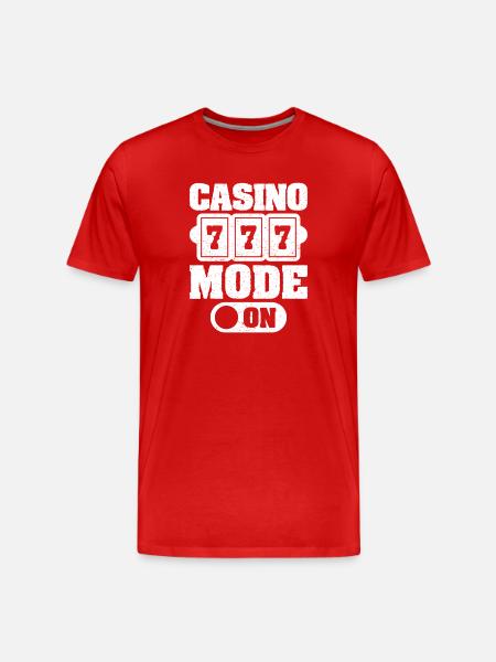Casino Gambler Mode On Gambling - Men's Premium Organic T-Shirt - red