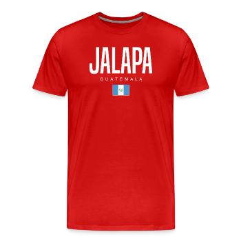 Jalapa Guatemala Guatemalteken - T-shirt bio Premium Homme - rouge - Devant - Damien (186cm)