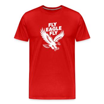 Mouche Aigle Mouche - T-shirt bio Premium Homme - rouge - Devant - Damien (186cm)