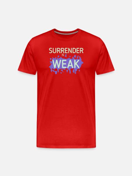 Devotion is weak splash - Men's Premium Organic T-Shirt - red