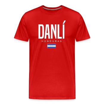 Danlí Honduras Honduraner - Männer Premium Bio T-Shirt - Rot - Vorne - Damien (186cm)