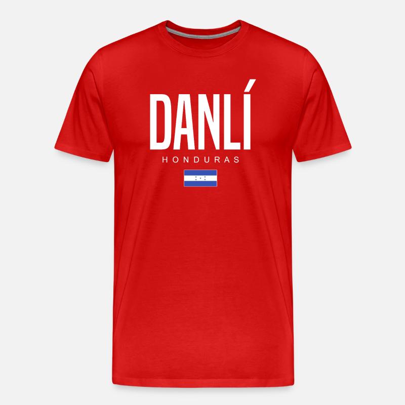 Danlí Honduras Honduraner - Männer Premium Bio T-Shirt - Rot