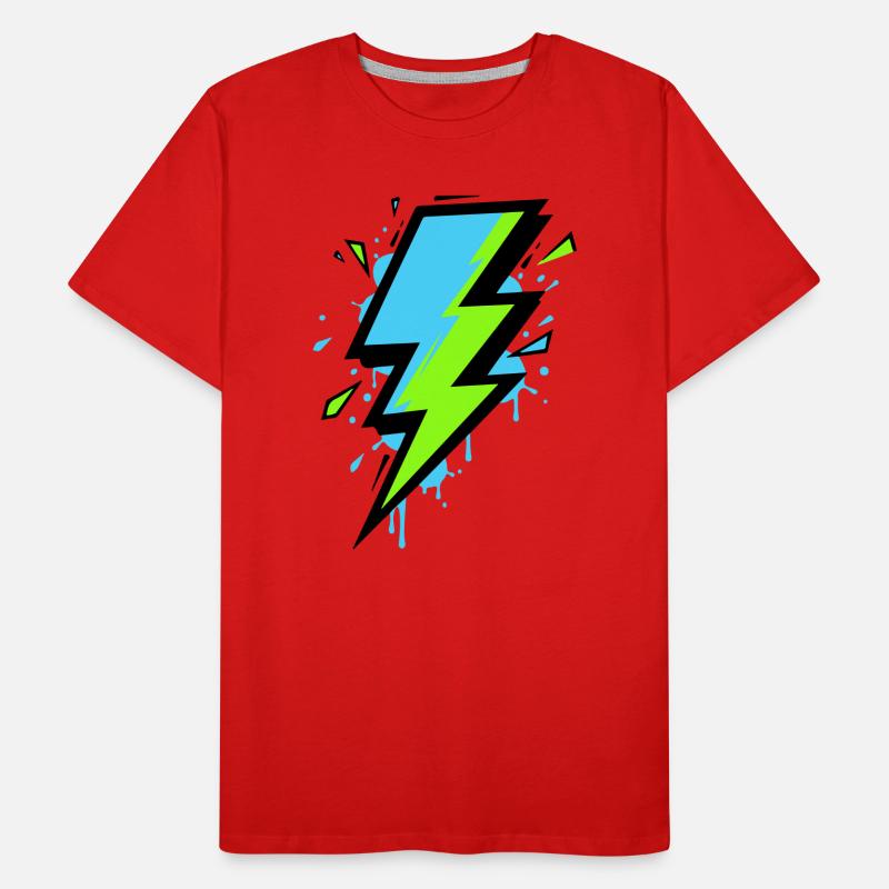 Rayon de l’électricité moderne T-shirt bio Premium Homme