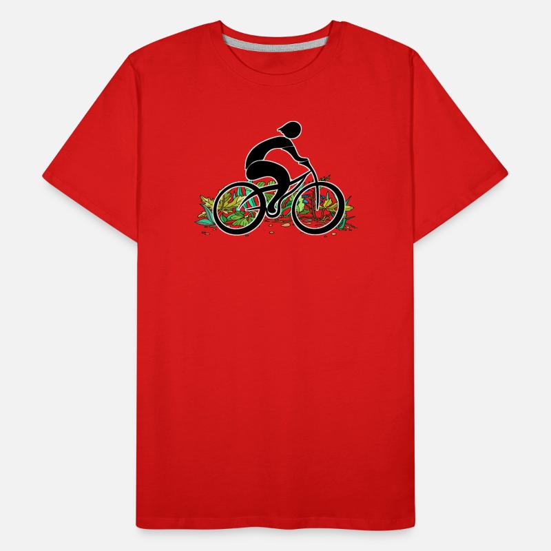 Radfahrer Männer Premium Bio T-Shirt