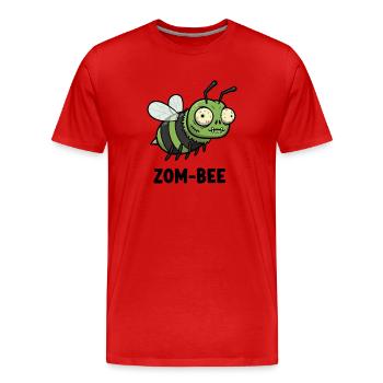 Bourdonnant mort - T-shirt bio Premium Homme - rouge - Devant - Damien (186cm)