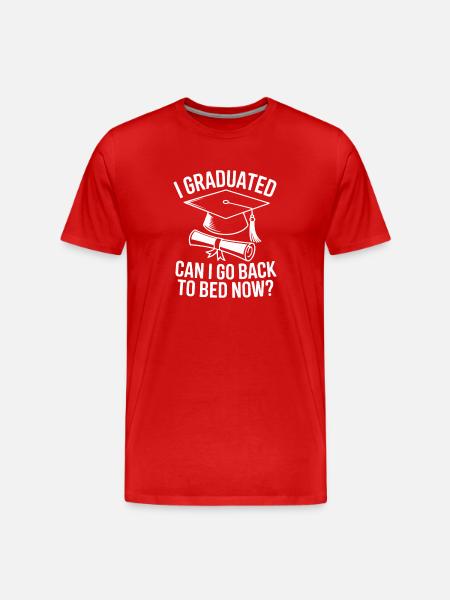I Graduated Need More Sleep - Men's Premium Organic T-Shirt - red