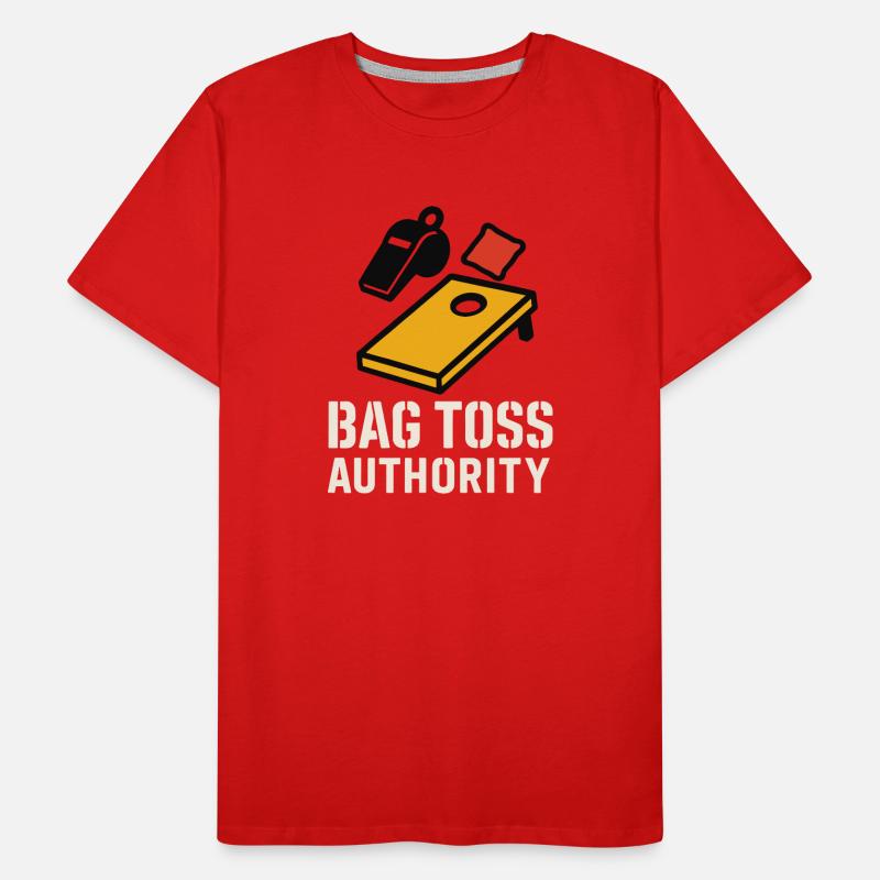 Cornhole Arbitre Arbitre officiel T-shirt bio Premium Homme