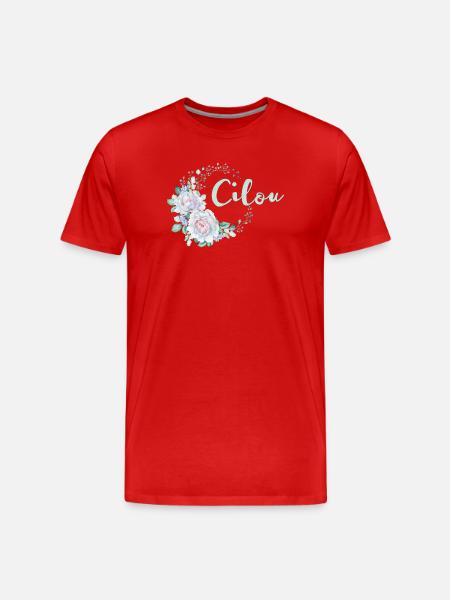 For Cilou - Men's Premium Organic T-Shirt - red