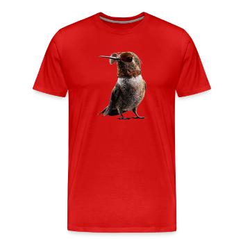 Colibri Colibri Colibri Oiseau Colibris Colibri mignon - T-shirt bio Premium Homme - rouge - Devant - Damien (186cm)