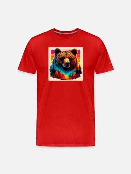 ours - T-shirt bio Premium Homme - rouge