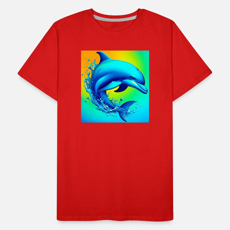 Delfin Männer Premium Bio T-Shirt