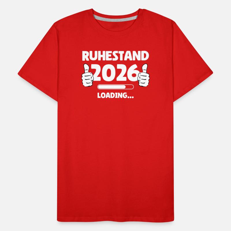 Ruhestand 2026 Loading Männer Premium Bio T-Shirt