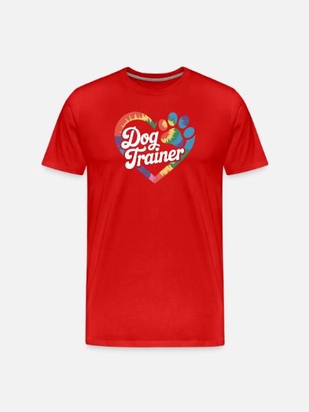 Dog Trainer Dog Training - Men's Premium Organic T-Shirt - red