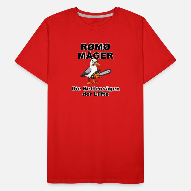 Rømø Måger, the Danish variant of the Sylt seagulls Men's Premium Organic T-Shirt