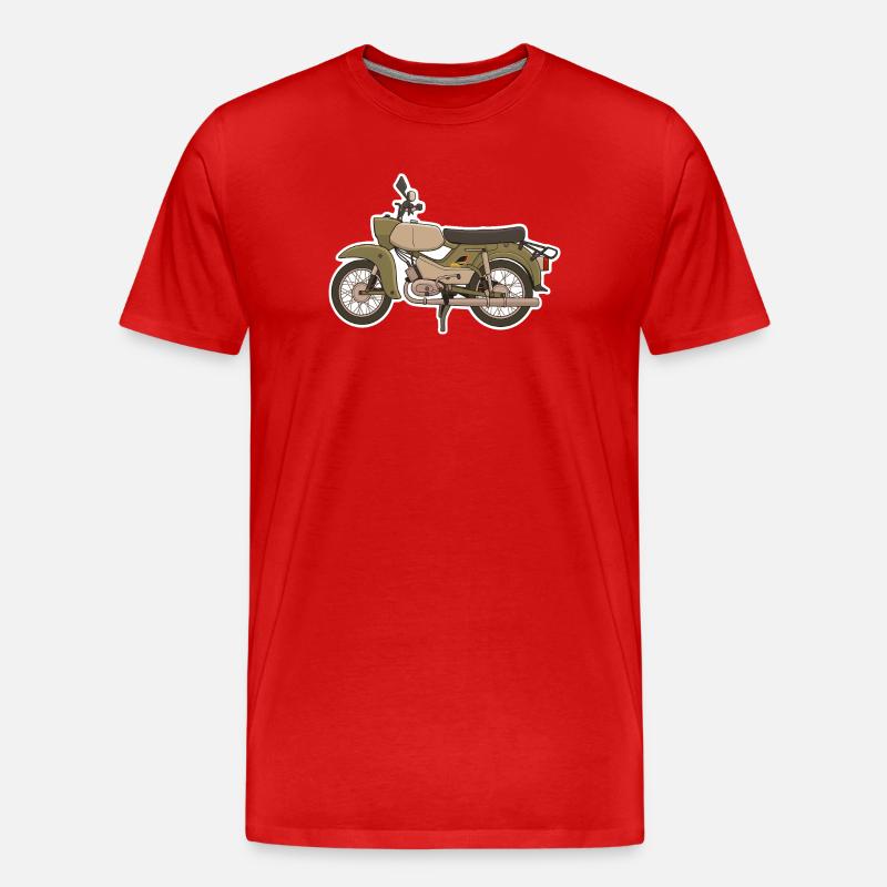 Simson Habicht  - Männer Premium Bio T-Shirt - Rot