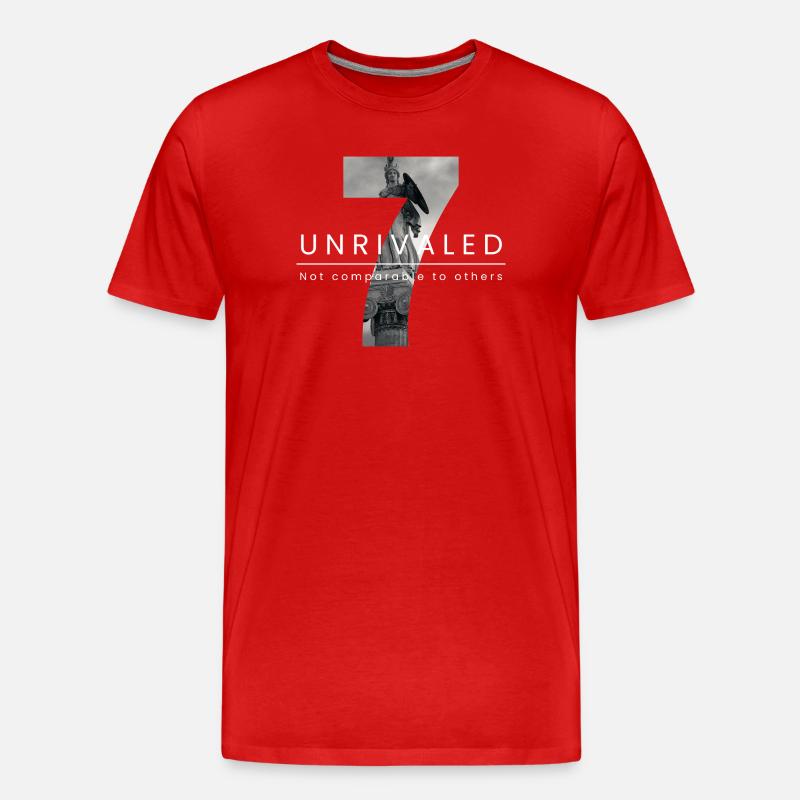 Unvergleichliche Heldenfigur Design - Männer Premium Bio T-Shirt - Rot