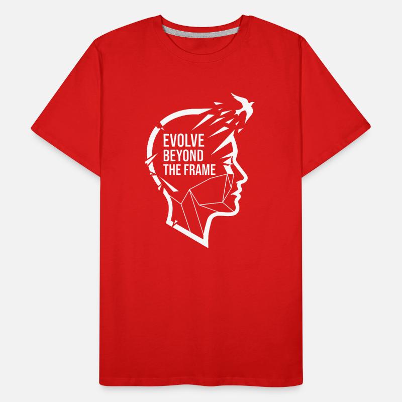 Evolve Beyond The Frame – Creative Design Men's Premium Organic T-Shirt
