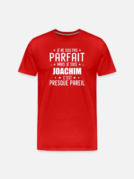 Joachim: authentic, imperfect, top, perfection - Men's Premium Organic T-Shirt - red