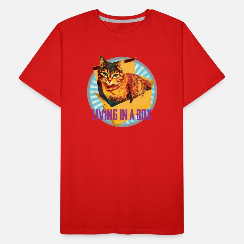 Cat lovers - In a box :-) Men's Premium Organic T-Shirt