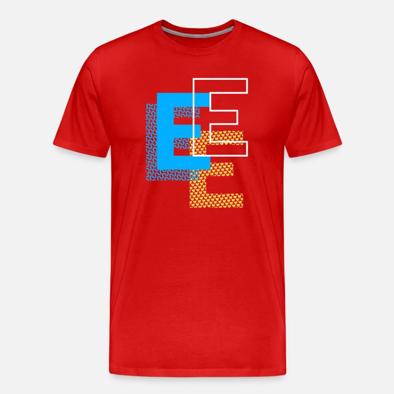 Conception E - T-shirt bio Premium Homme - rouge