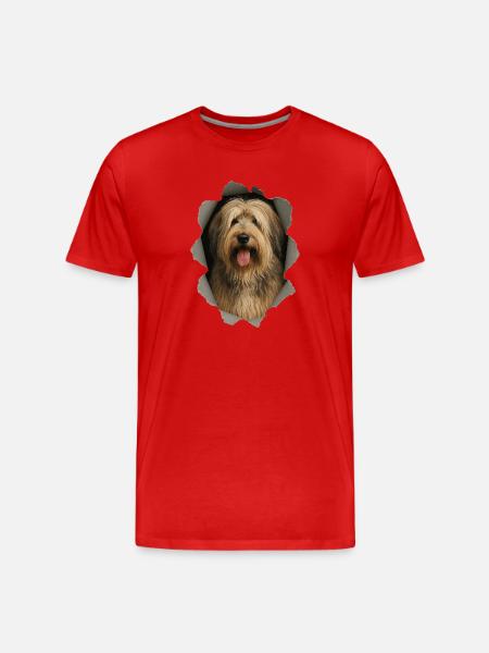Catalan Sheepdog - Men's Premium Organic T-Shirt - red