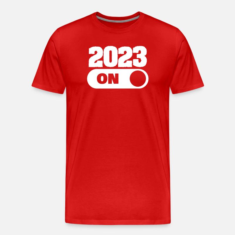 2023 - Männer Premium Bio T-Shirt - Rot