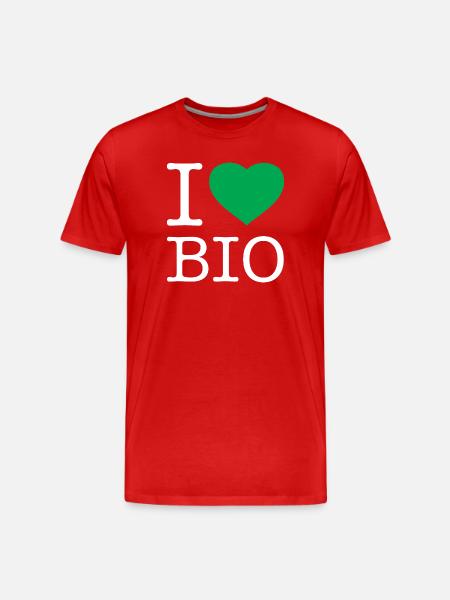 I love organic - Men's Premium Organic T-Shirt - red