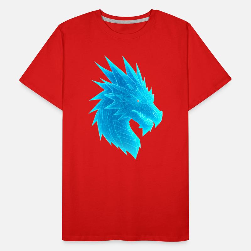 Elektrischer Drachenkopf Männer Premium Bio T-Shirt