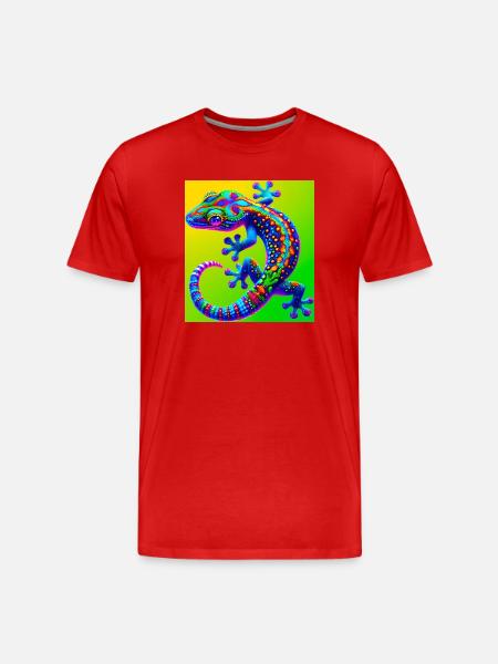 Gecko - T-shirt bio Premium Homme - rouge