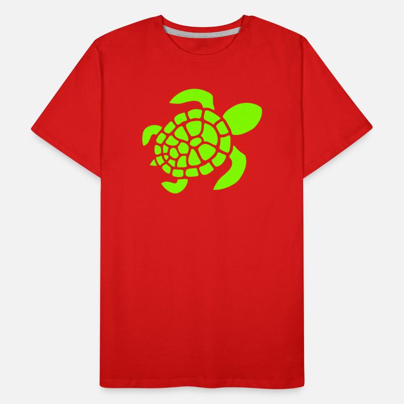 Turtle Logo Turtle Shell Pattern Icon Men's Premium Organic T-Shirt