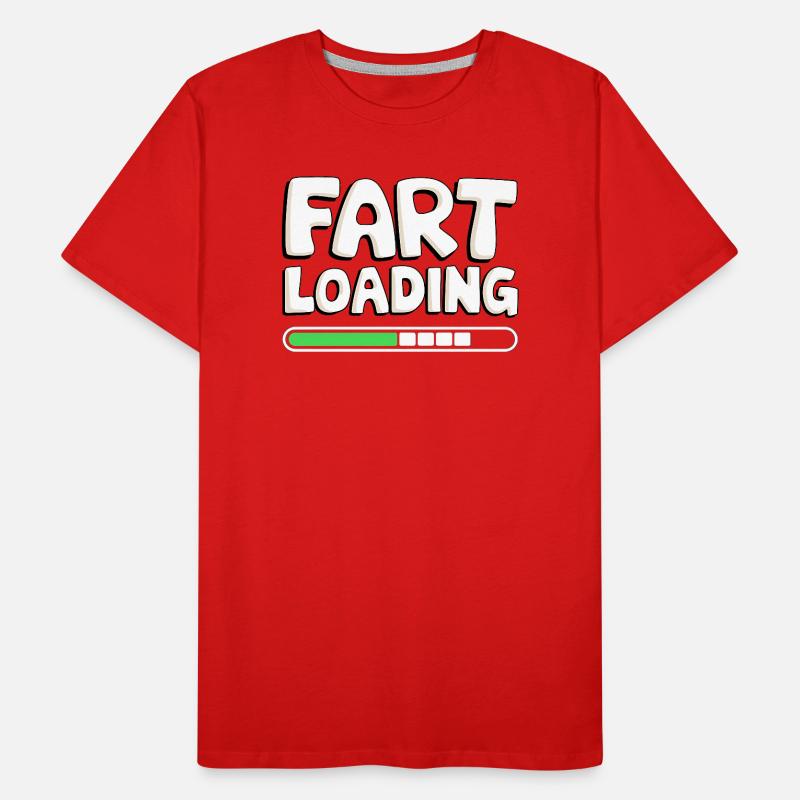 Fart Loading Progress Bar Men's Premium Organic T-Shirt