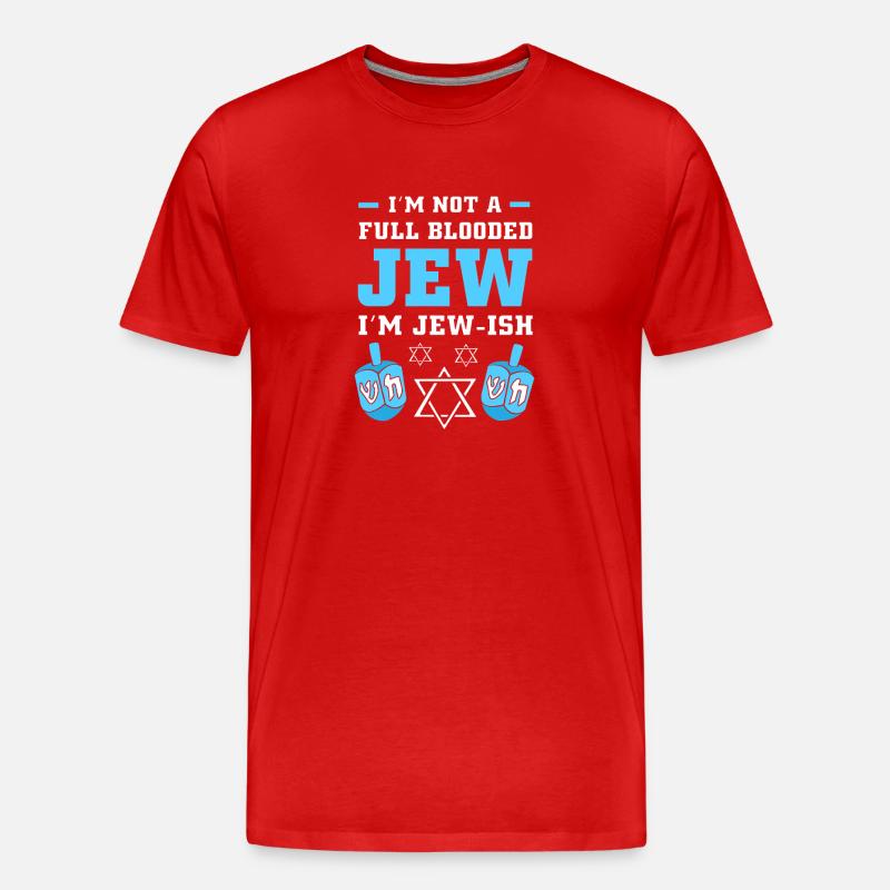 Hanukah Hanukkah Chanukkah - Männer Premium Bio T-Shirt - Rot