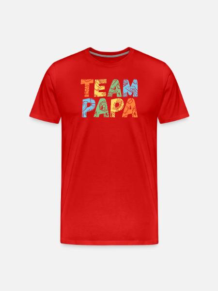 Mutter Team Mama - Männer Premium Bio T-Shirt - Rot
